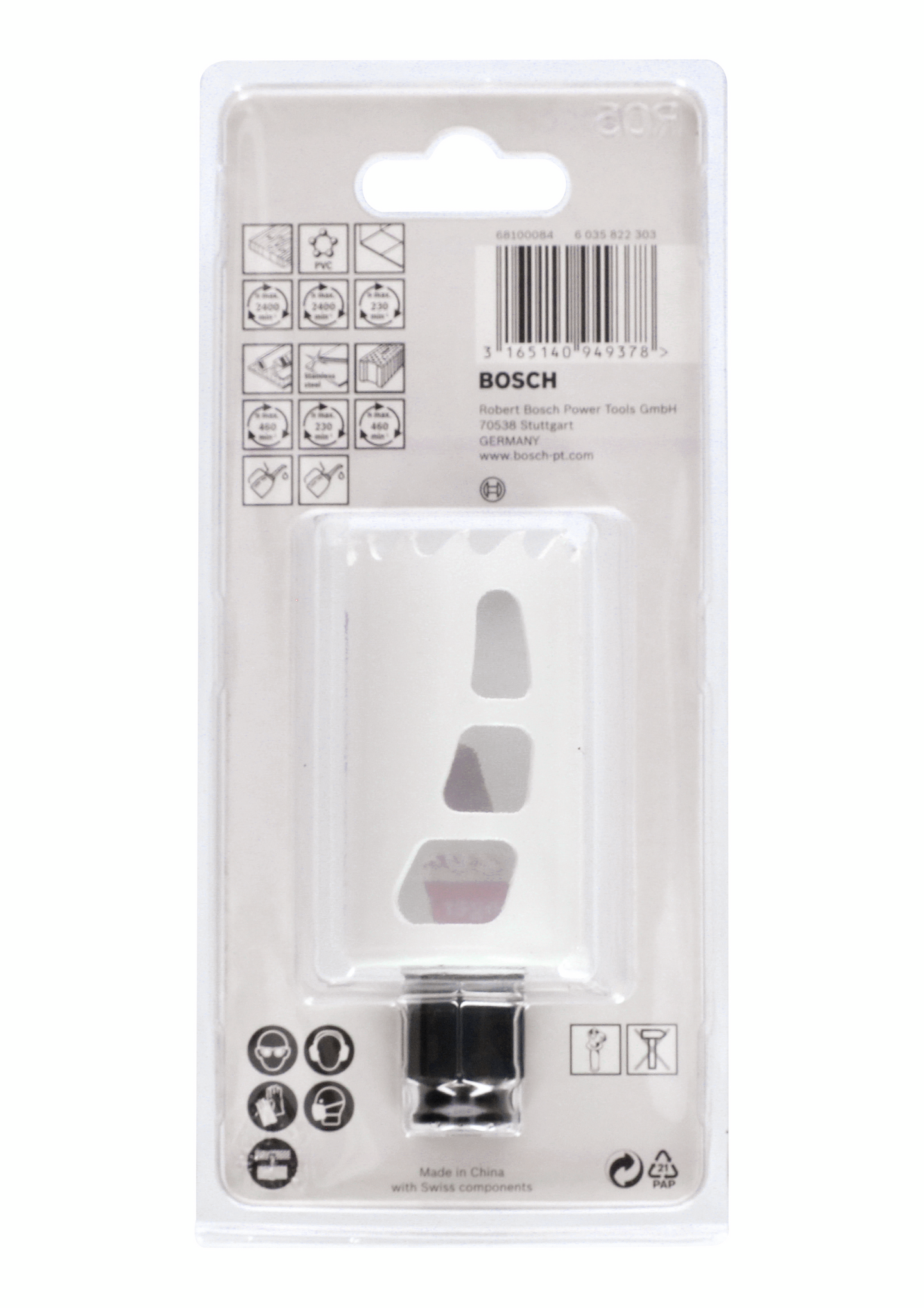 HÅLSÅG CARBIDE POWERCHANGE 38MM L60MM