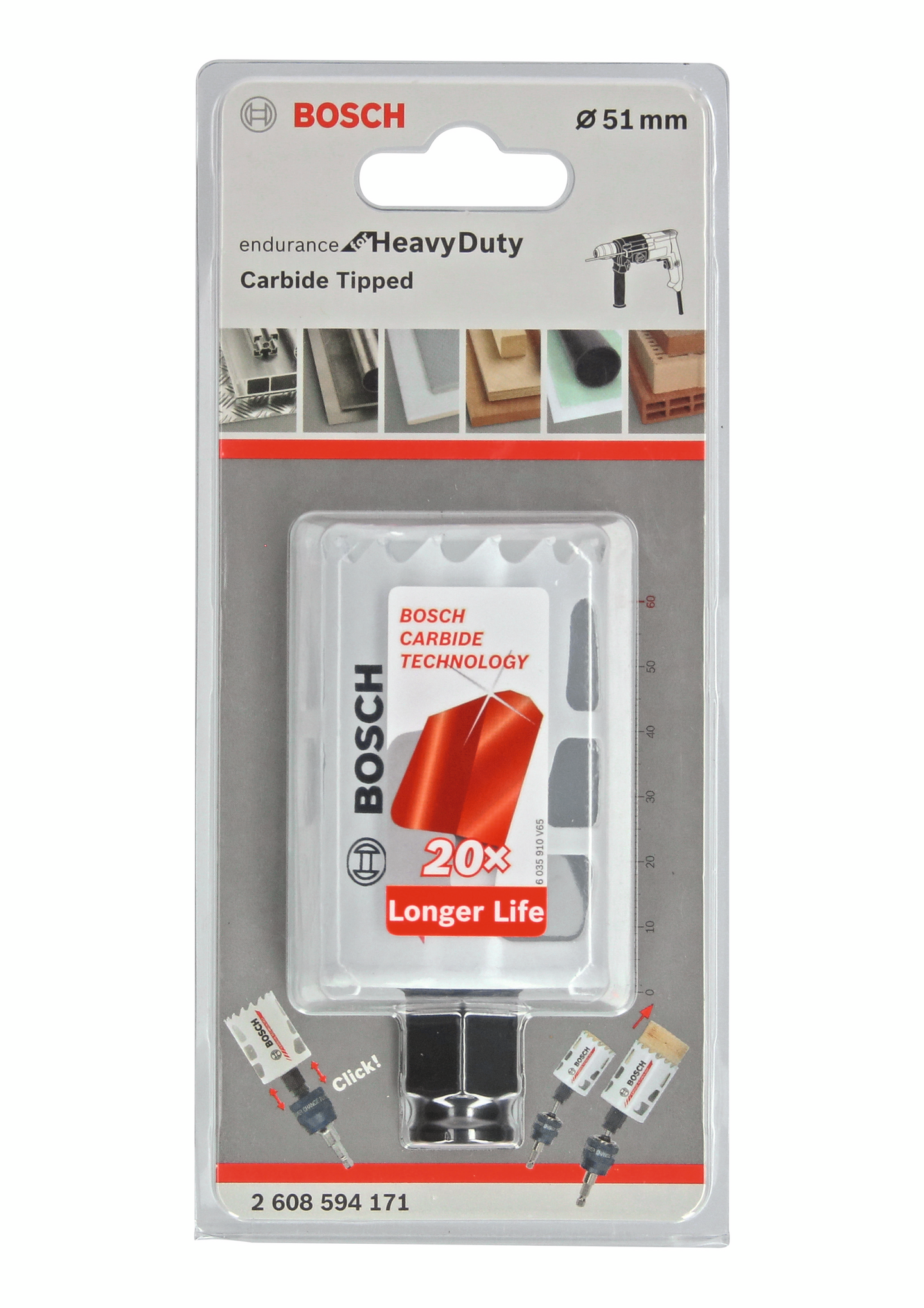 HÅLSÅG CARBIDE POWERCHANGE 51MM L60MM