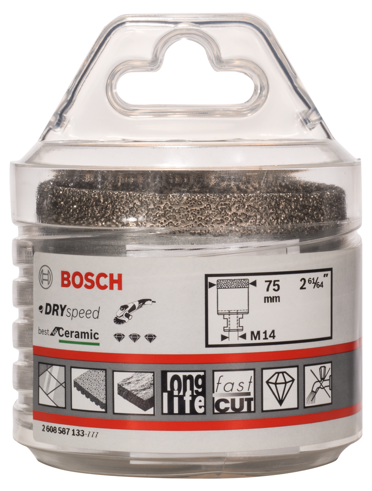 DIAMANTHÅLSÅG BOSCH DRYSPEED 75MM