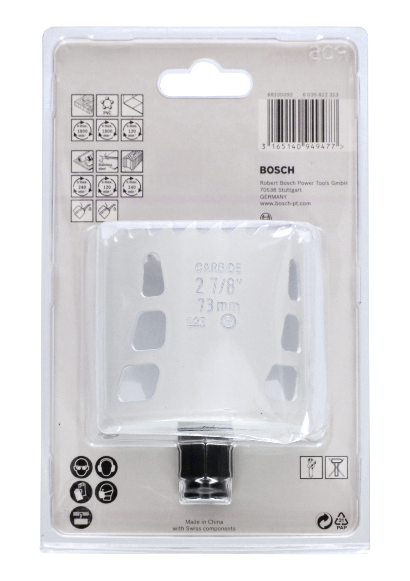 HÅLSÅG CARBIDE POWERCHANGE 73MM L60MM