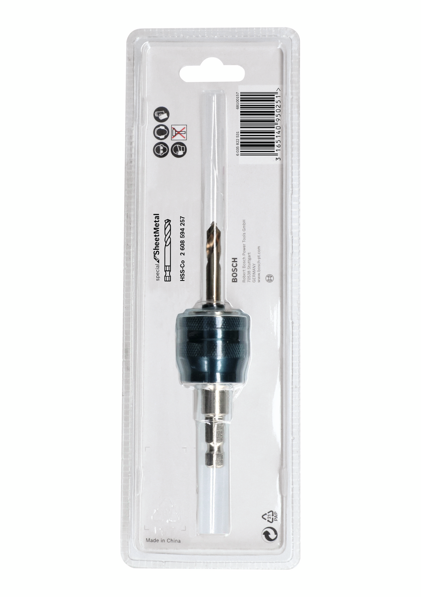 HÅLSÅGADAPTER BOSCH PCP 8,7MM HSS-CO 7,15X65MM