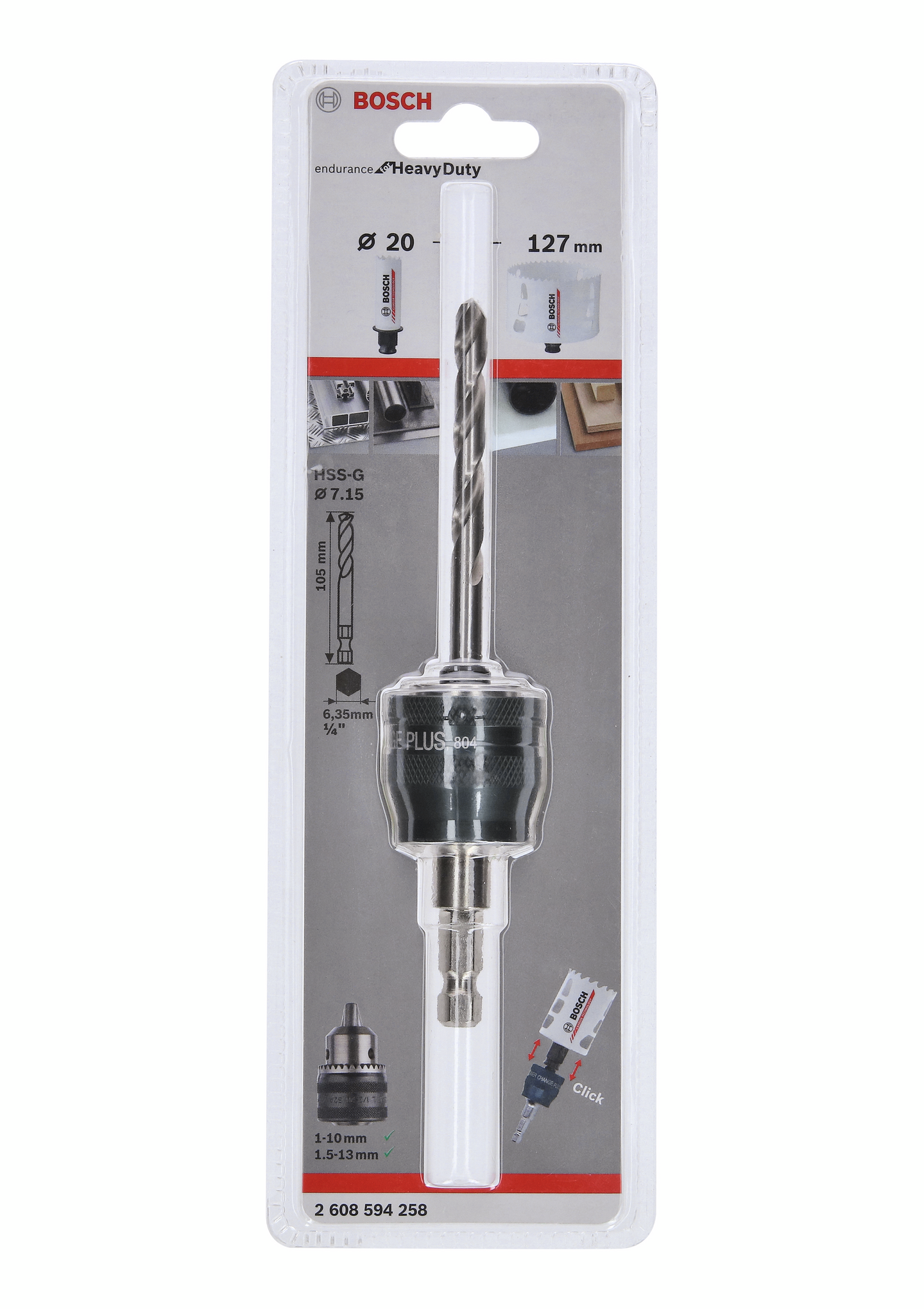 HÅLSÅGADAPTER PCP 8,7MM HSS-G 7,15X105MM