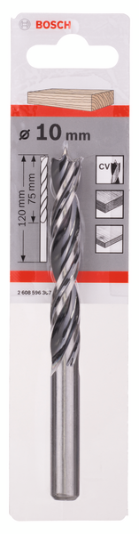 TRÄSPIRALBORR 10X120MM