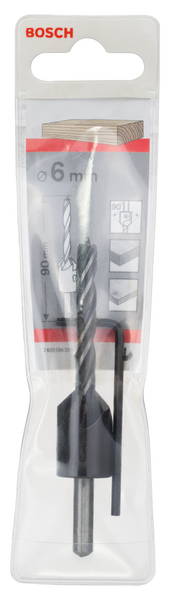 TRÄBORR BOSCH M FÖRSÄNKARE DIAM  6MM 1P