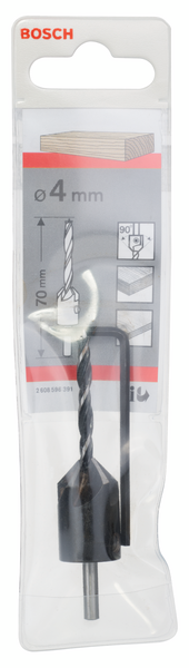 TRÄBORR M/FÖRSÄNK  4MM