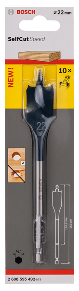 CENTRUMBORR SELFCUT 22X152 1ST