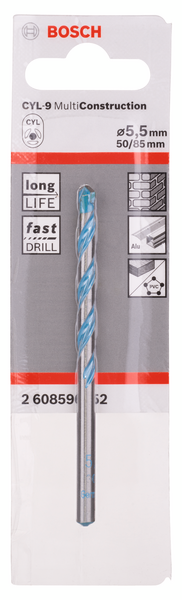 BORR MULTICONSTR 5.5X50X85MM TRÄ,BETONG,METALL,KAKEL,KLINKE