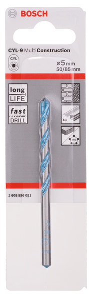 Monikäyttöporanterä Bosch CYL-9 5,0x85mm Multimaterial