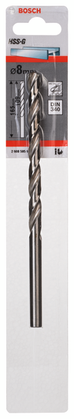 METALBORR BOSCH HSS-G DIN 340 8X109MM