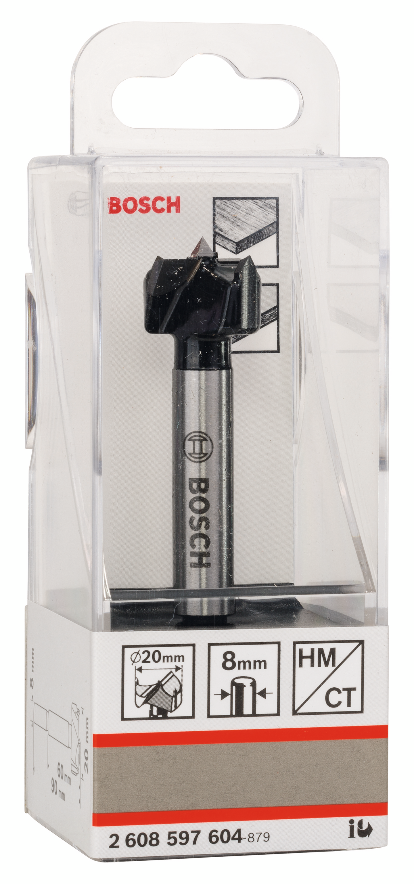 KVISTBORR BOSCH HM 20MM 2608597604