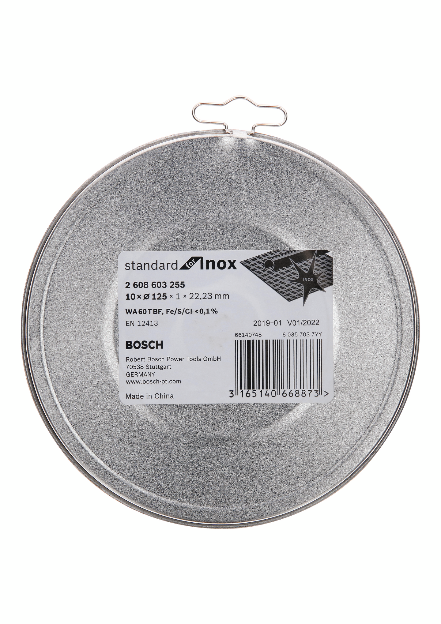 Katkaisulaikka Bosch Inox 125x1mm 10kpl Standard