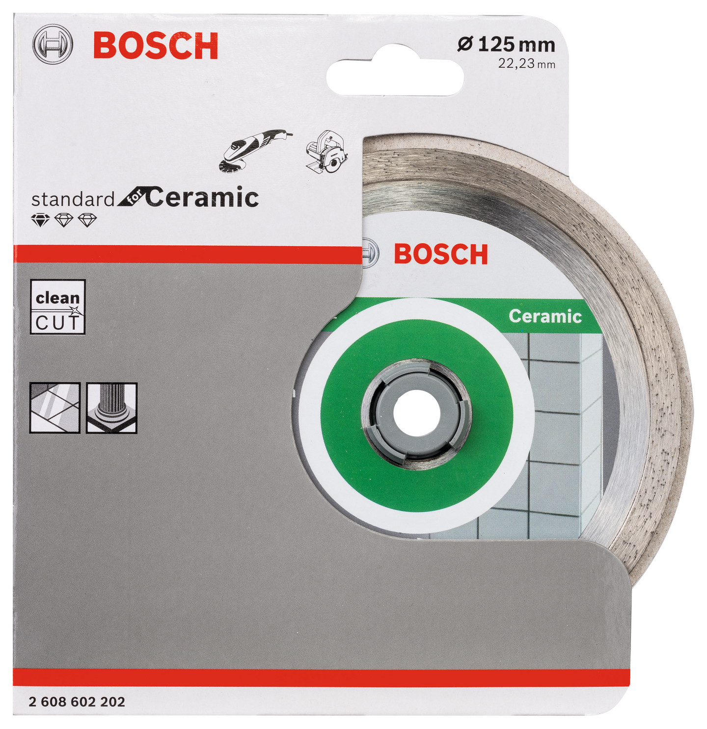 DIAMANTSKIVA BOSCH STD CERAMIC 125X22,23MM