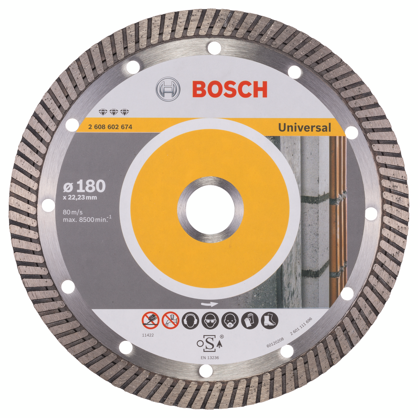 DIAMANTSKIVA BOSCH BEST UNIV TURBO 180MM