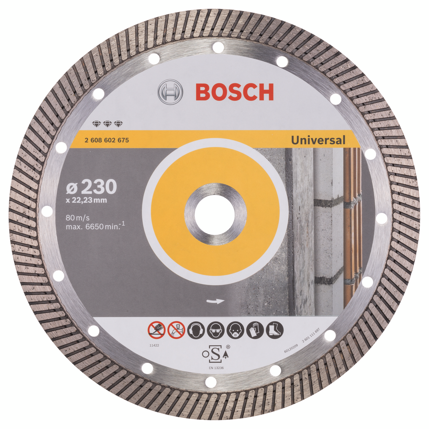 DIAMANTSKIVA BOSCH BEST UNIV TURBO 230MM