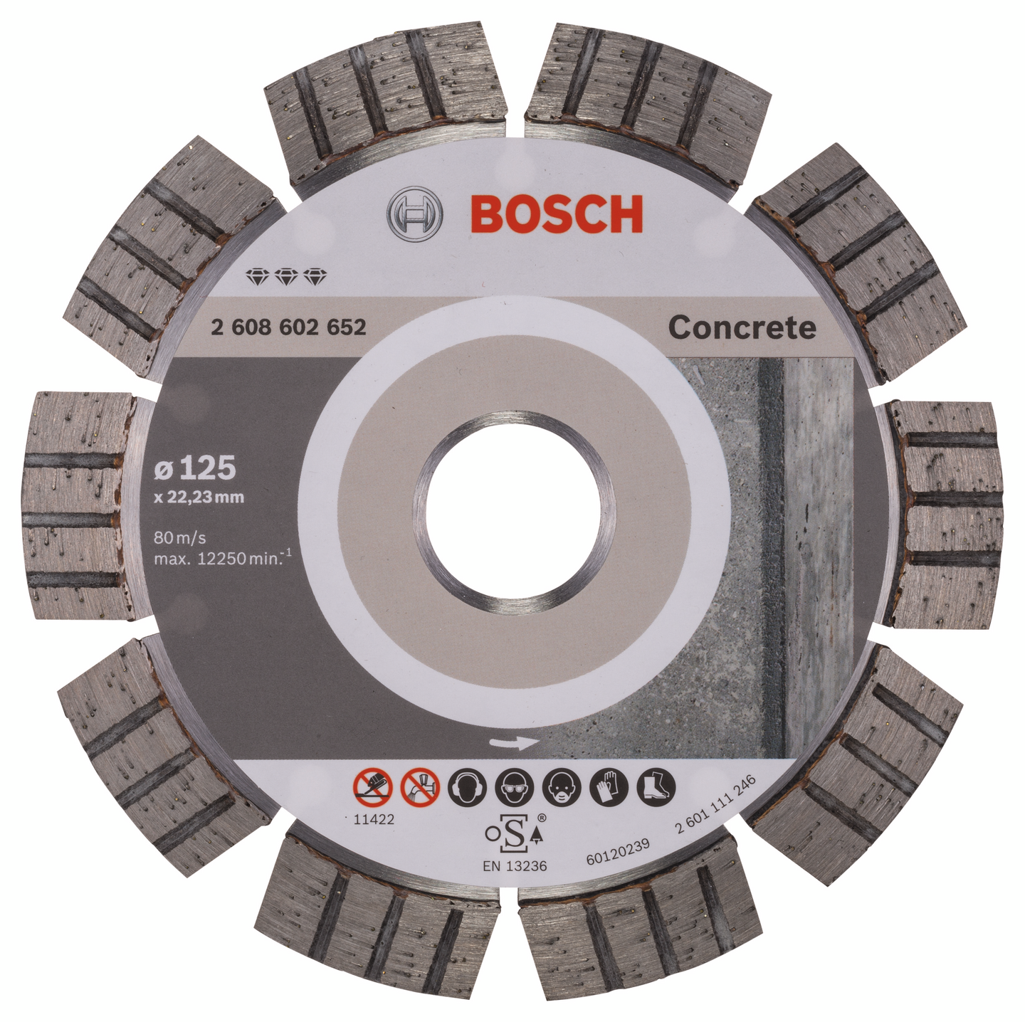 DIAMANTSKIVA BOSCH BEST BETON 125MM