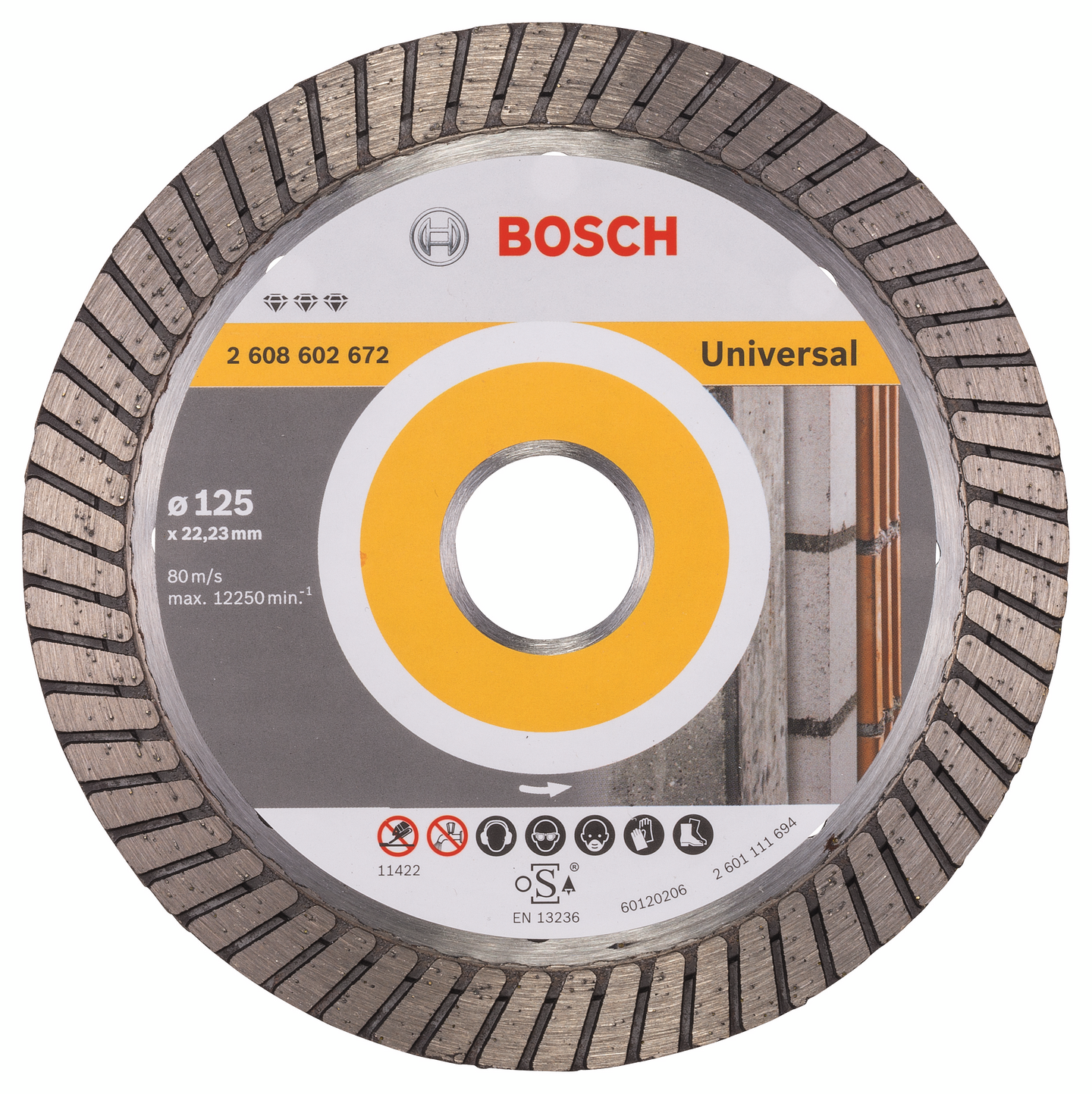 DIAMANTSKIVA BOSCH BEST UNIV TURBO 125MM