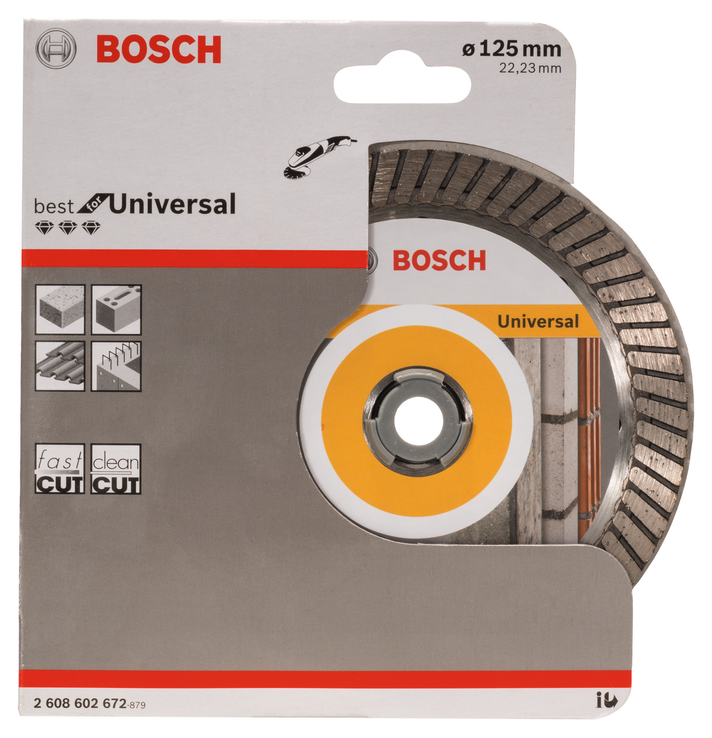 DIAMANTSKIVA BOSCH BEST UNIV TURBO 125MM