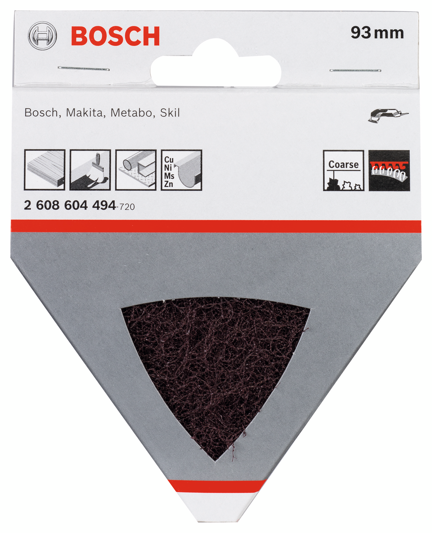 HÖRNSLIPFILT BOSCH GROV K100 1P