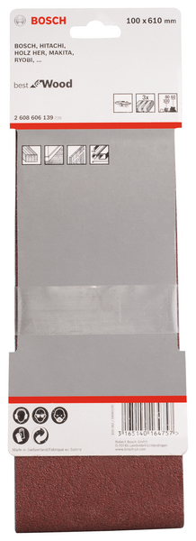SLIPBAND BOSCH RW 100X620 K40 3P