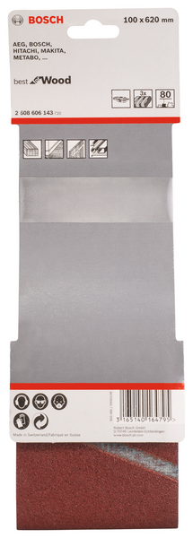 SLIPBAND BOSCH RW 100X620 K150 3P