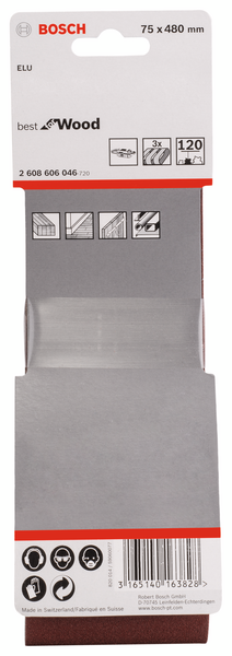 SLIPBAND BOSCH RW  75X480 K120 3P