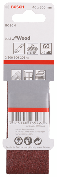 SLIPBAND BOSCH RW  40X303 K60 3P