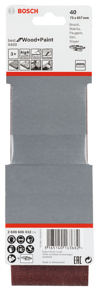 SLIPBAND BOSCH RW  75X457 K40 3P