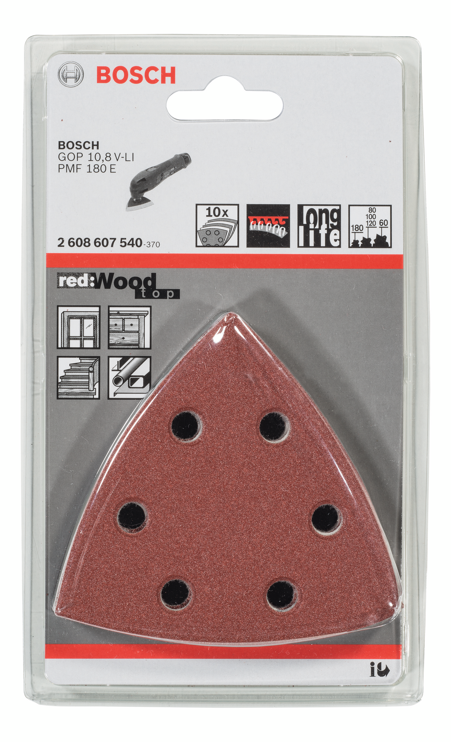 DELTASLIPARKSET BOSCH BWP K60-180 93MM 10ST