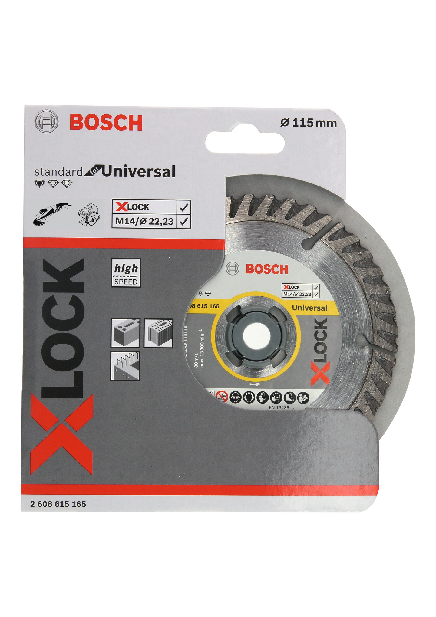 DIAMANTSKIVA BOSCH XL STD UNIVER 115X22,23MM