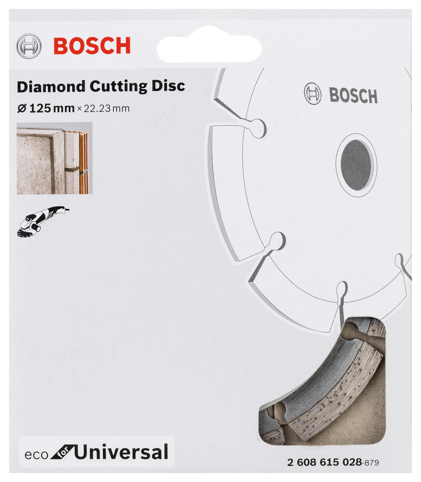 DIAMANTSKIVA BOSCH ECO UNIVERSAL 125X22,2MM