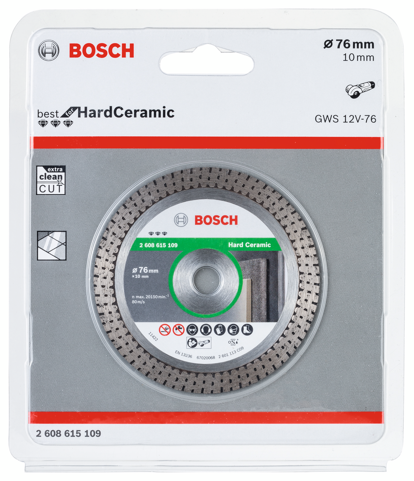 DIAMANTSKIVA EXTRA CLEAN 76X10MM