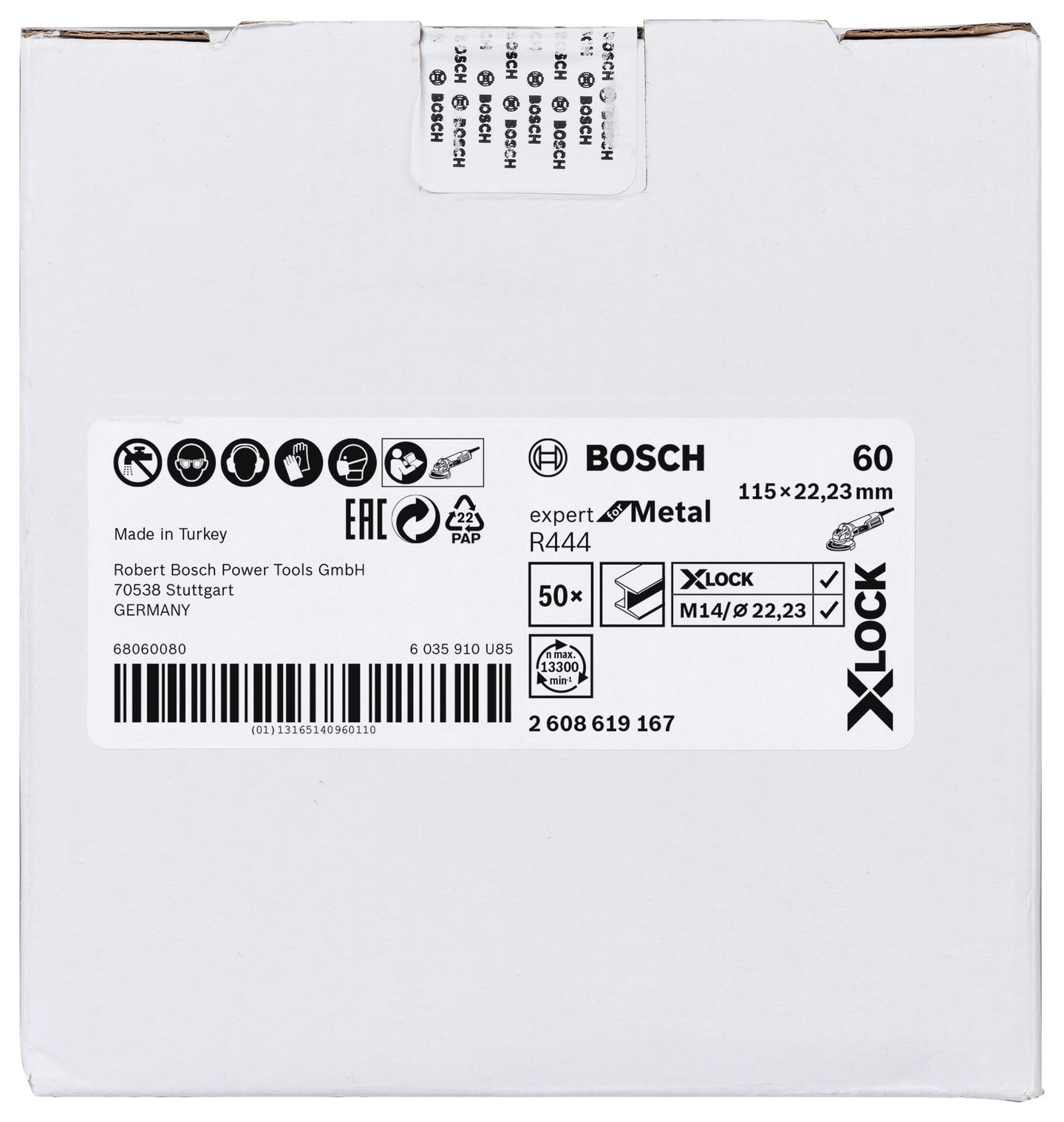 FIBERSLIPSKIVA BOSCH XL EFM K60, 115MM