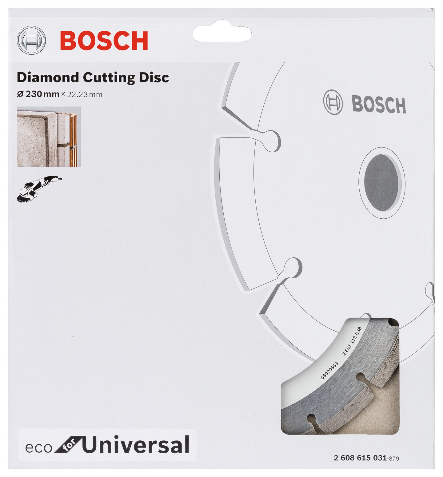 DIAMANTSKIVA BOSCH ECO UNIVERSAL 230X22,2MM
