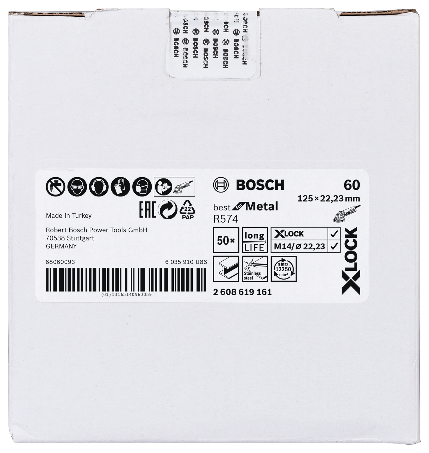 FIBERSLIPSKIVA BOSCH XL BFM K60 125MM