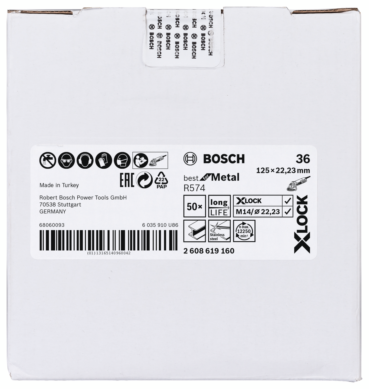 FIBERSLIPSKIVA BOSCH XL BFM K36 125MM