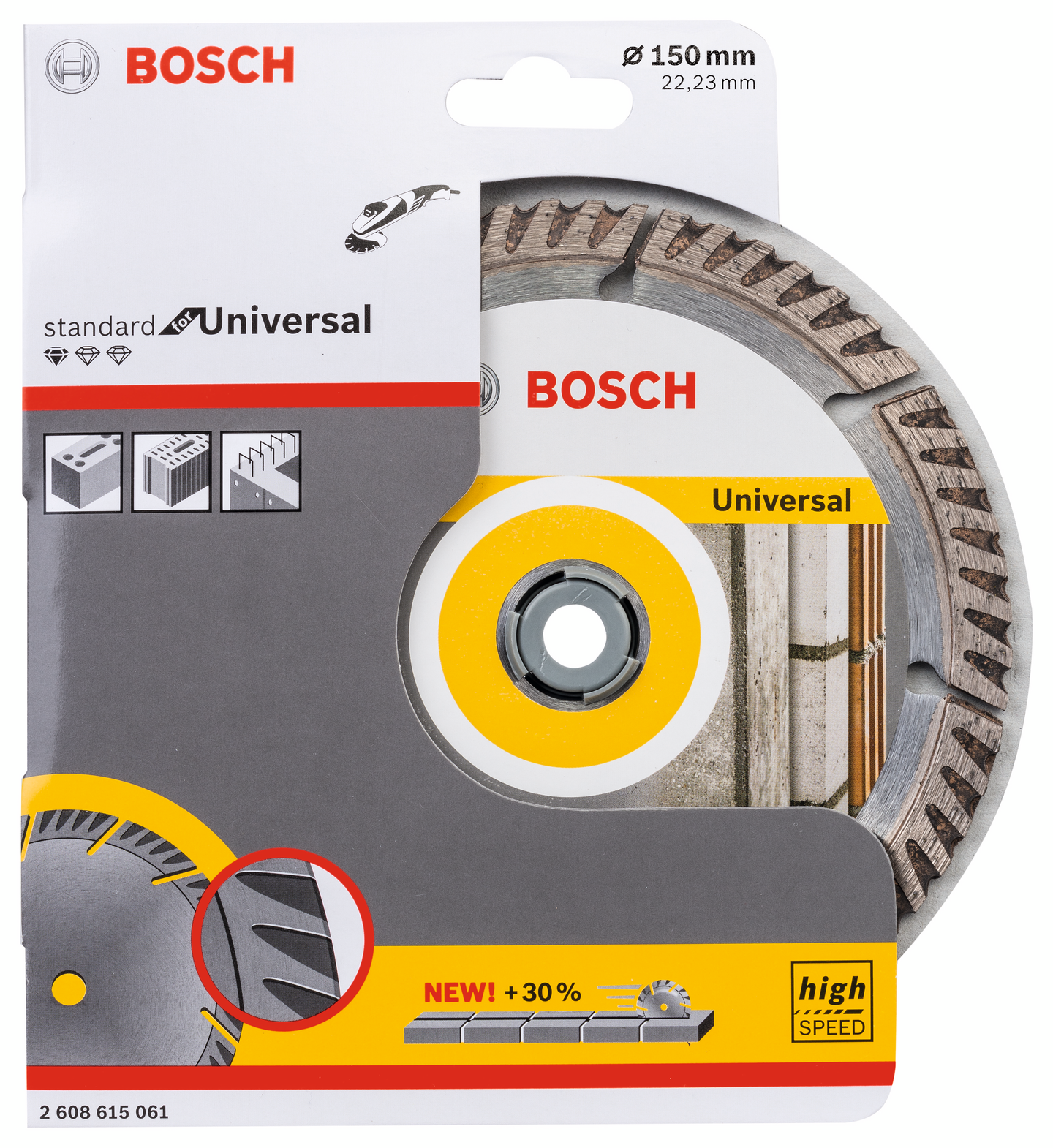 DIAMANTSKIVA BOSCH STD UNIVERSAL 150X22,23MM