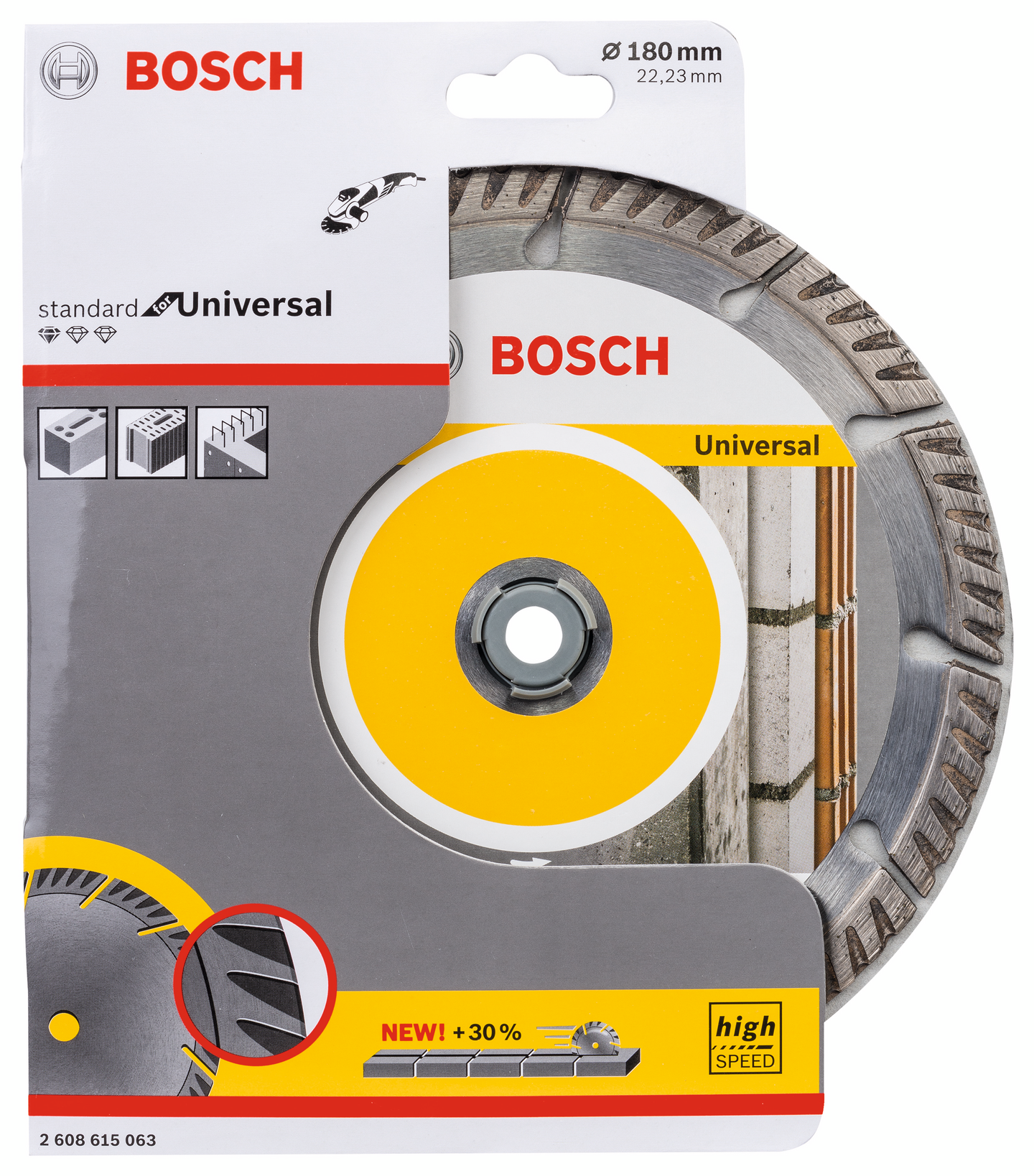 DIAMANTSKIVA BOSCH STD UNIVERSAL 180X22,23MM