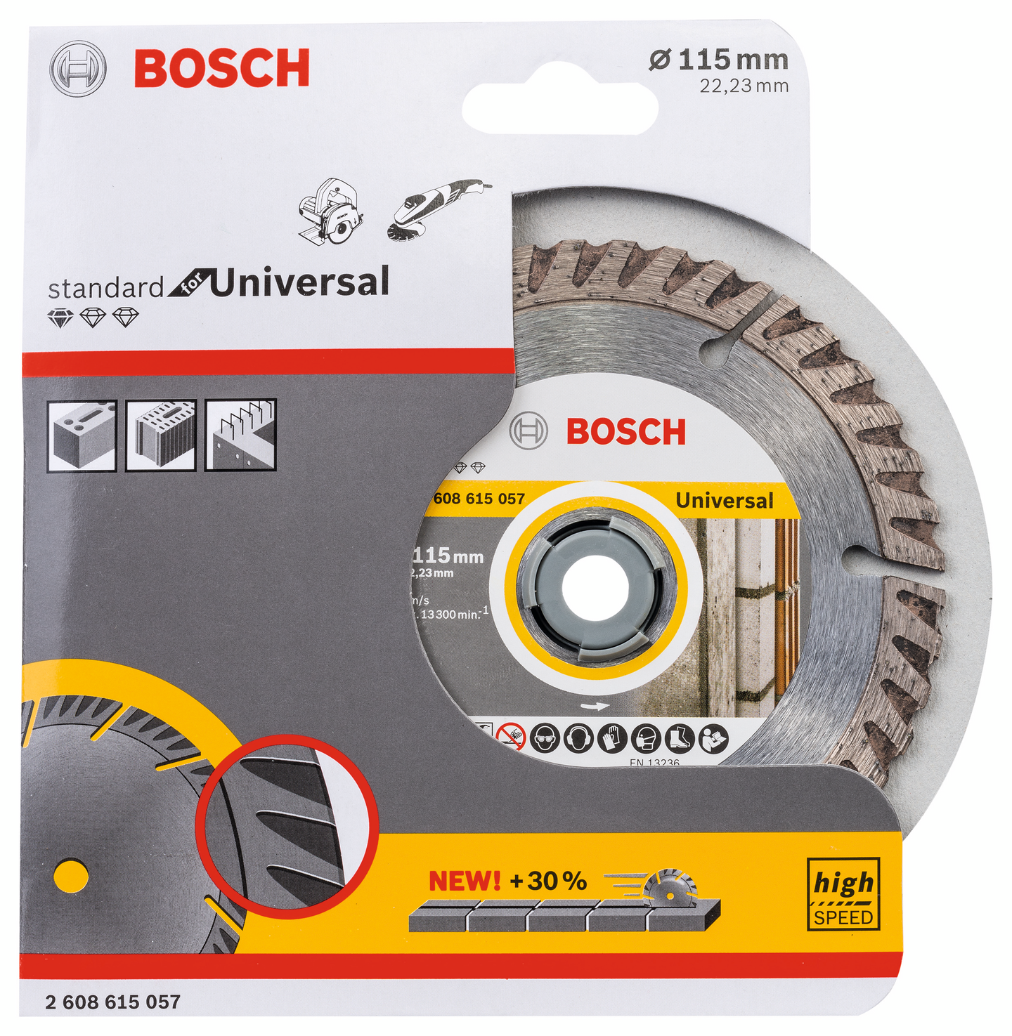 DIAMANTSKIVA BOSCH STD UNIVERSAL 115X22,23MM