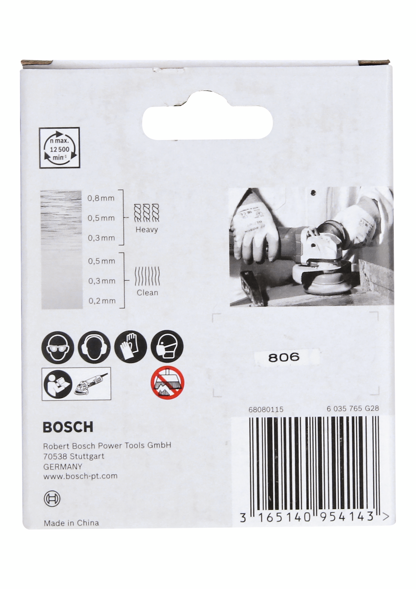 Kuppiharja Bosch X-LOCK 0,3x75mm Inox