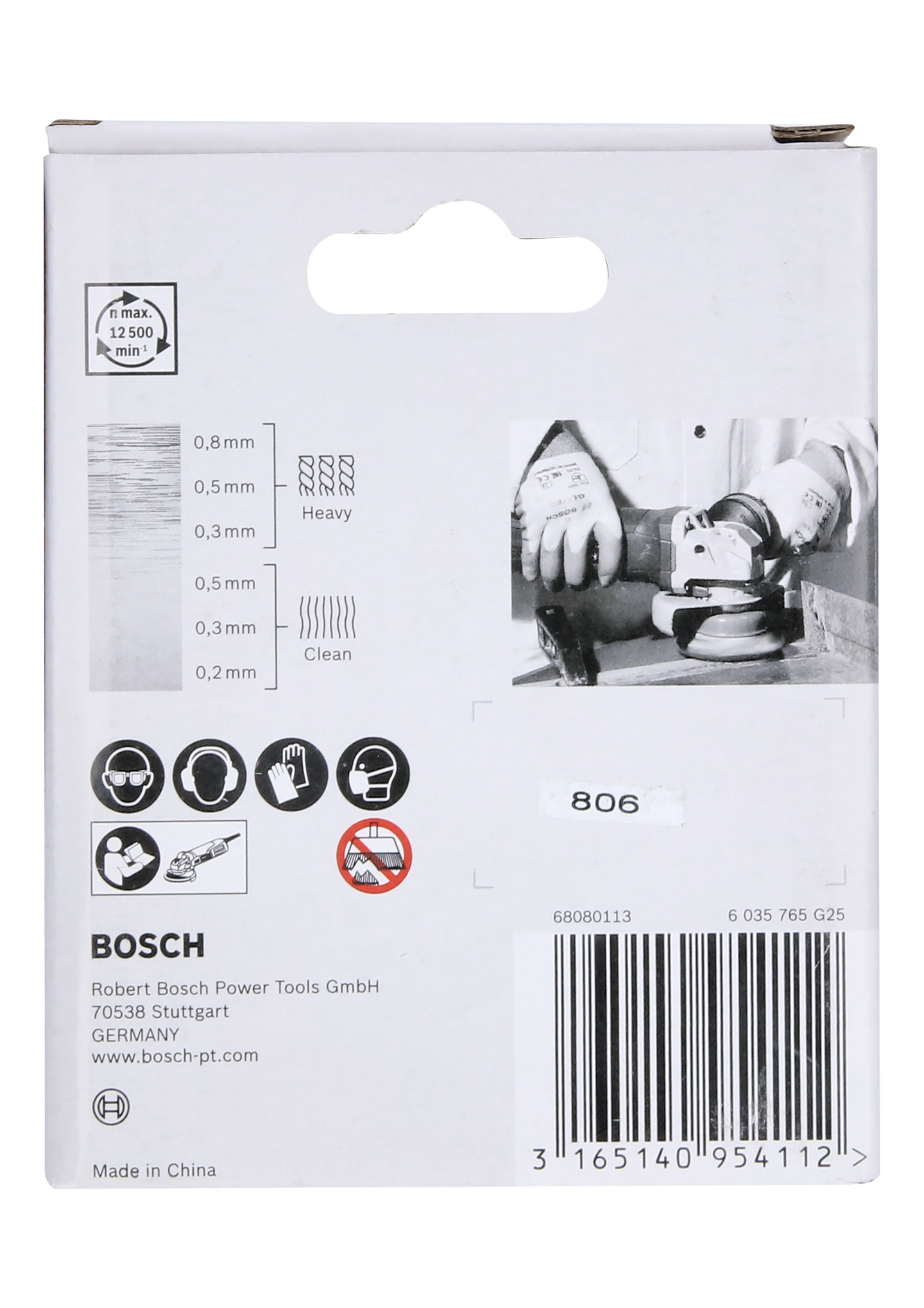 KOPPBORSTE BOSCH X-LOCK VÅGFORM STÅL, 0,3X75MM
