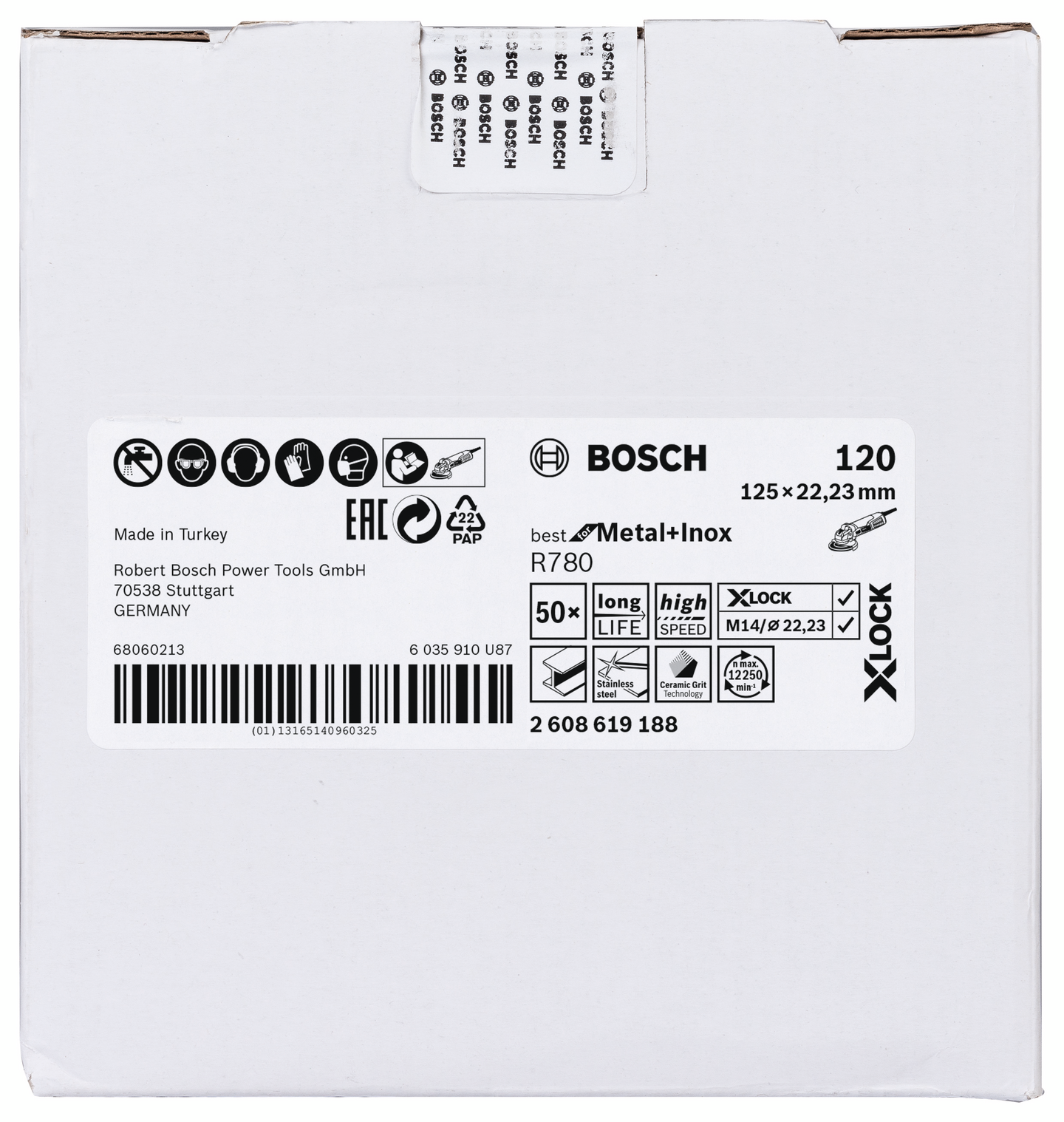 Kuituhiomalevy Bosch X-LOCK R780 125mm K120