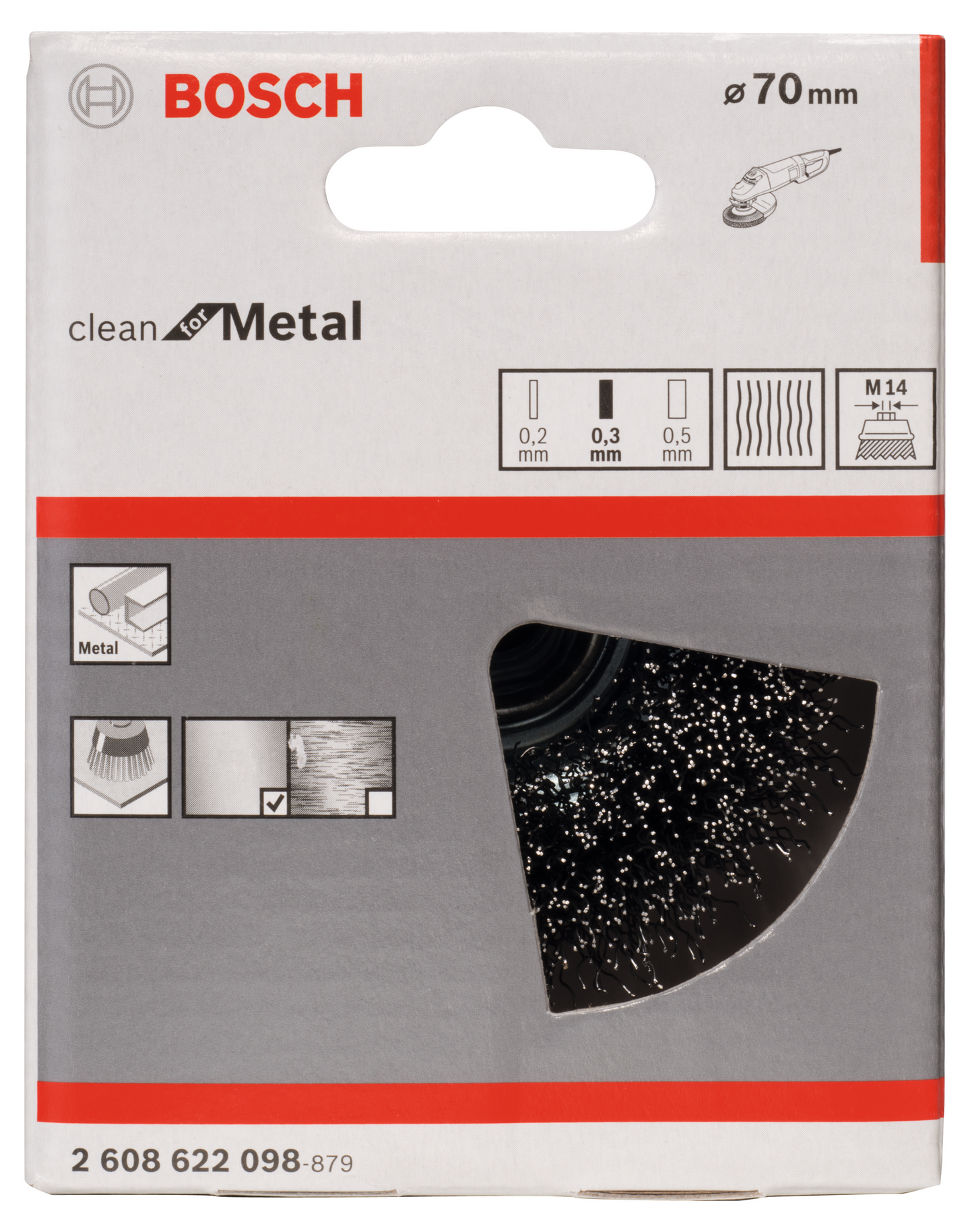 SKIVBORSTE BOSCH FLÄTAD STÅL M14 115MM