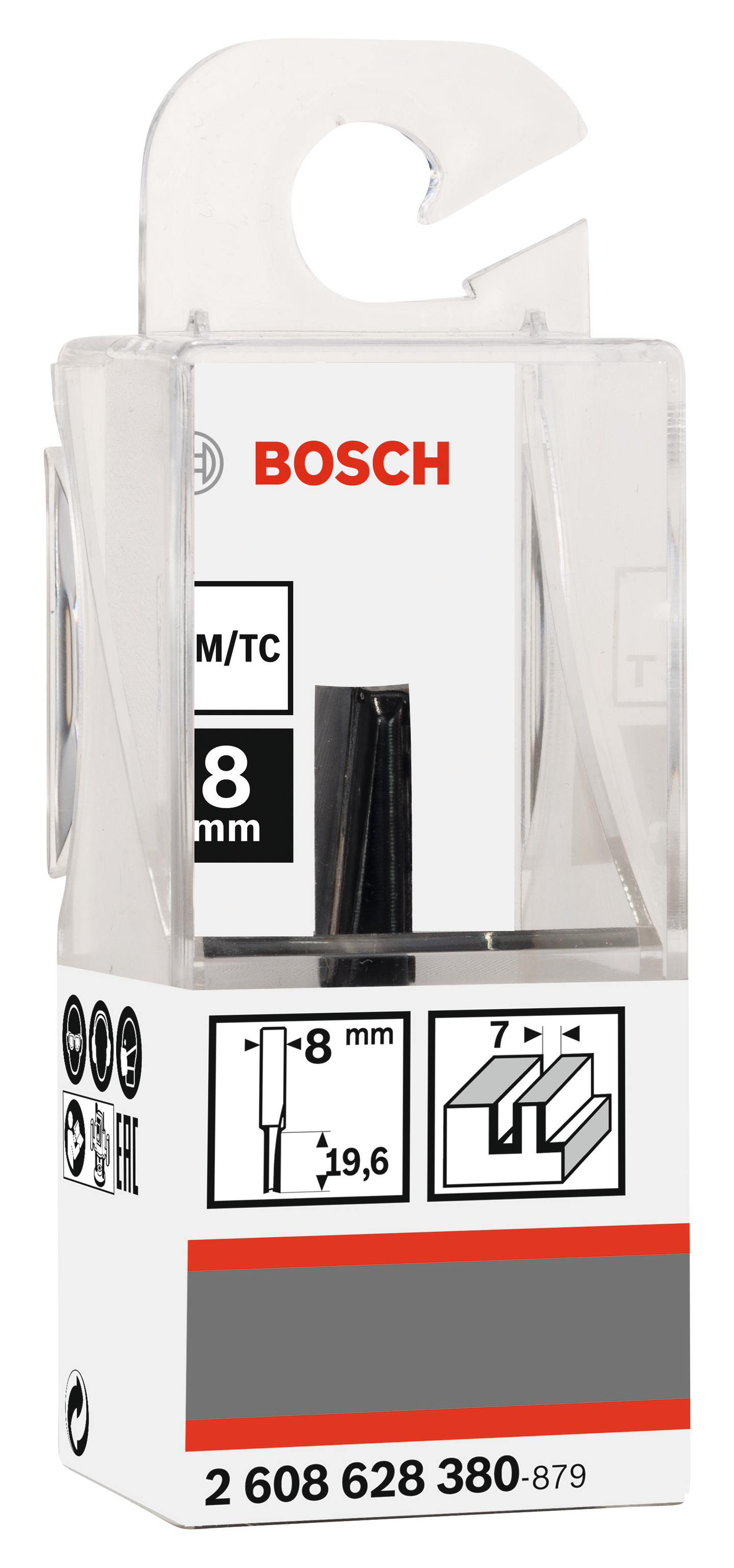 NOTFRÄS BOSCH HM TVÅ SKÄR  7X20X8MM