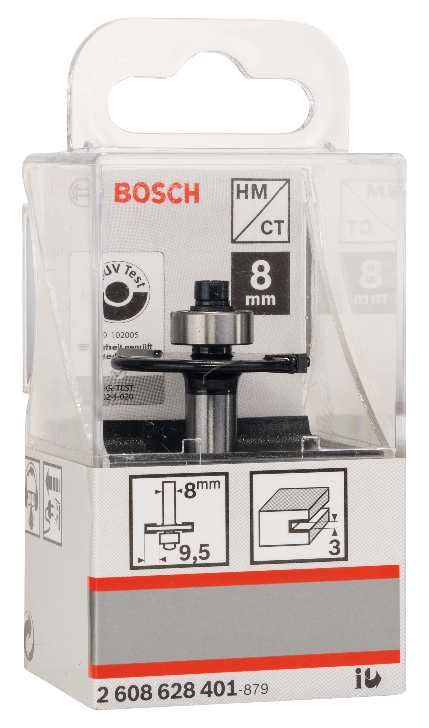 SKIVNOTFRÄS BOSCH HM 8MM D9,5/B3MM