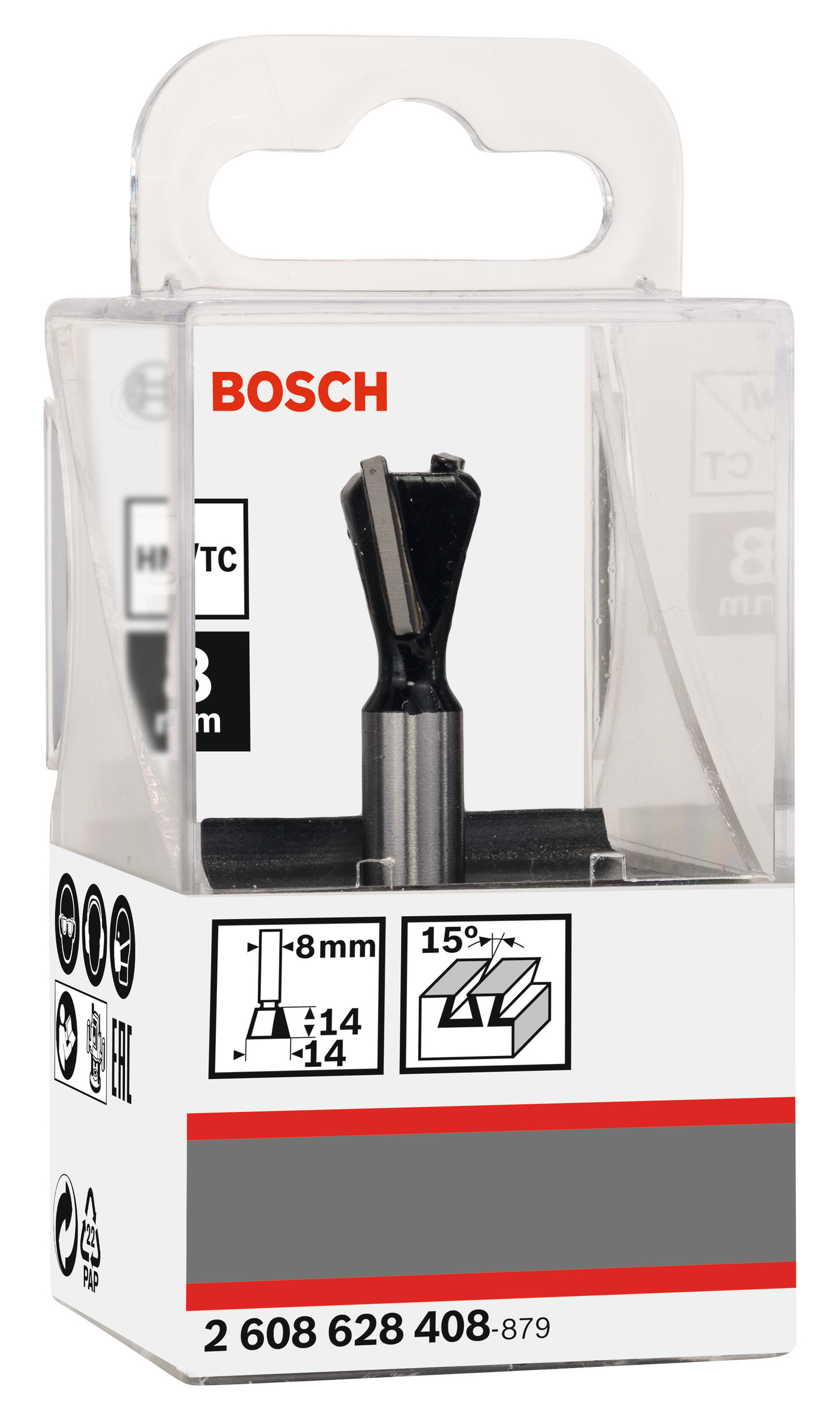 SINKFRÄS BOSCH HM 8MM D14MM L15MM 15GR