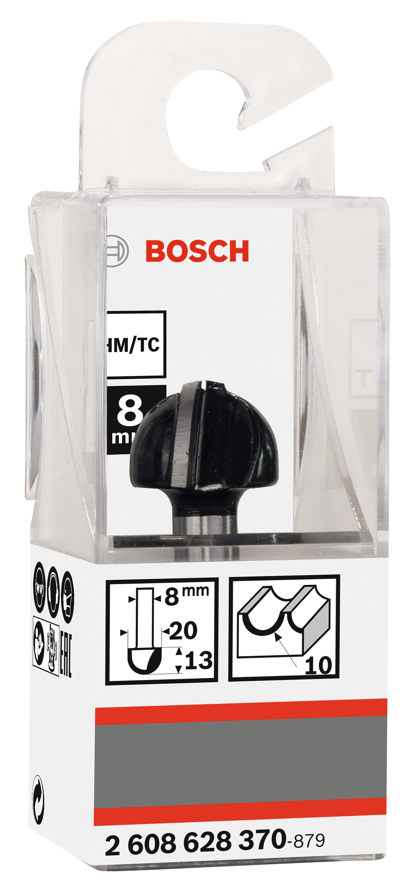 HÅLKÄLSFRÄS BOSCH HM 8MM D20 L13/R10