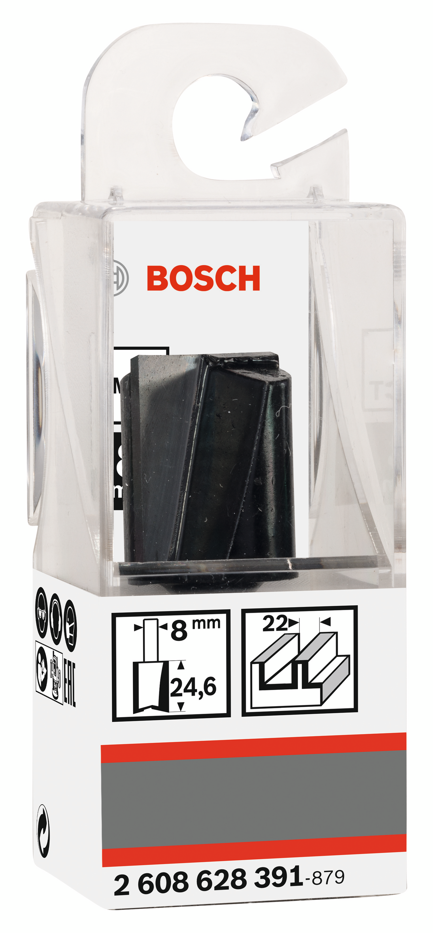 NOTFRÄS BOSCH HM TVÅ SKÄR 22X25X8MM