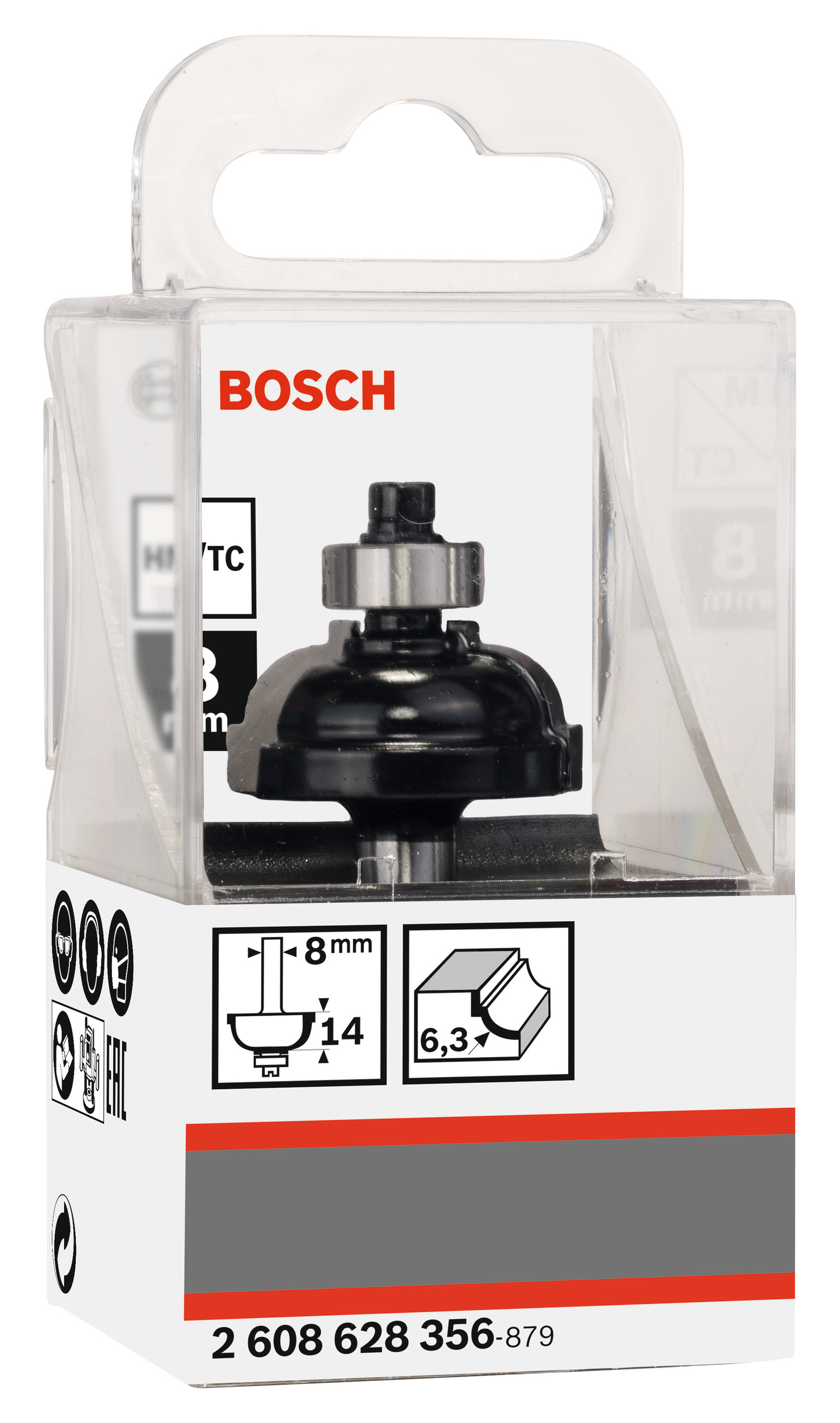 PROFILFRÄS BOSCH F STYRHJ 8X6,3X14MM, HM