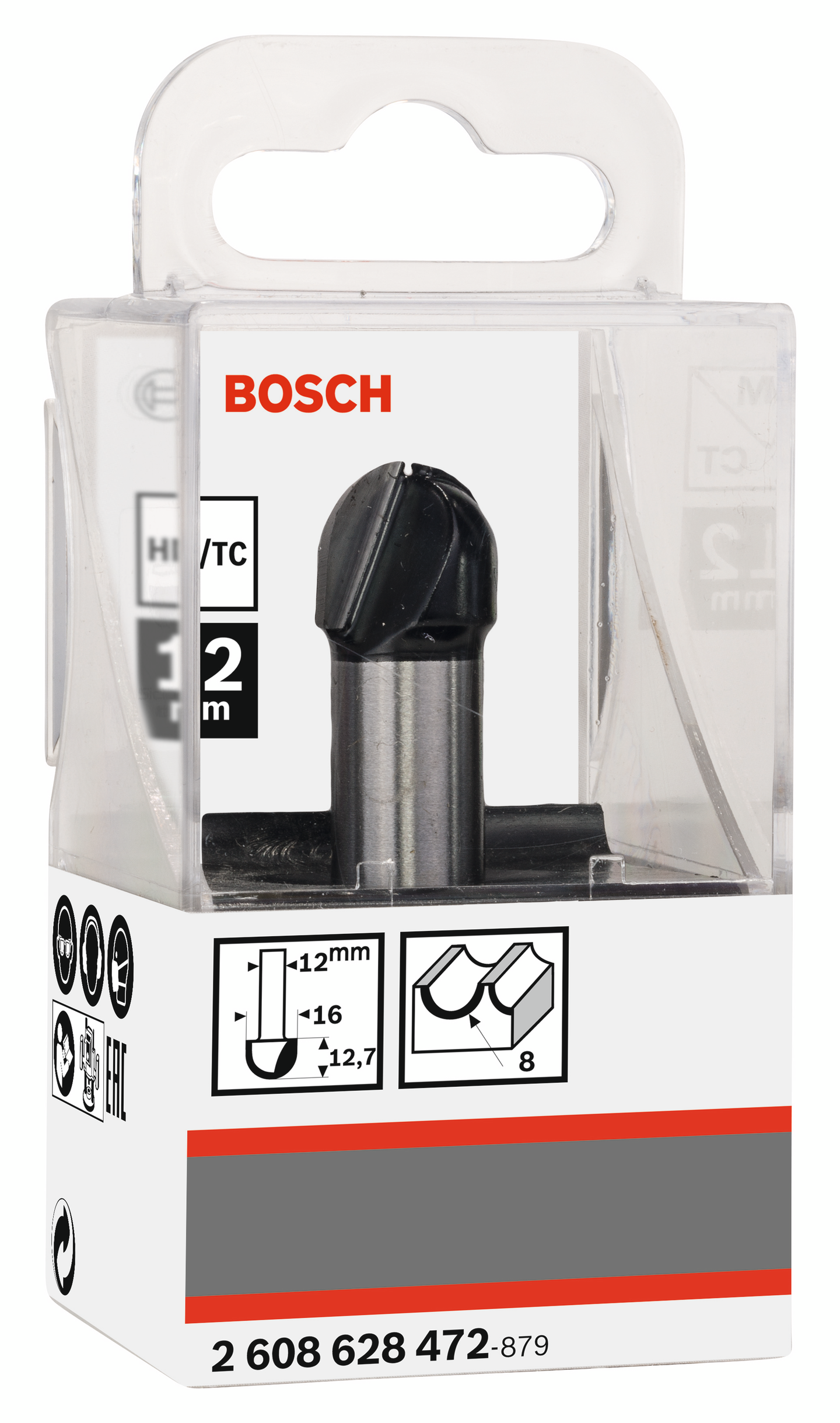HÅLKÄLSFRÄS BOSCH HM 12X16/8X12,7MM