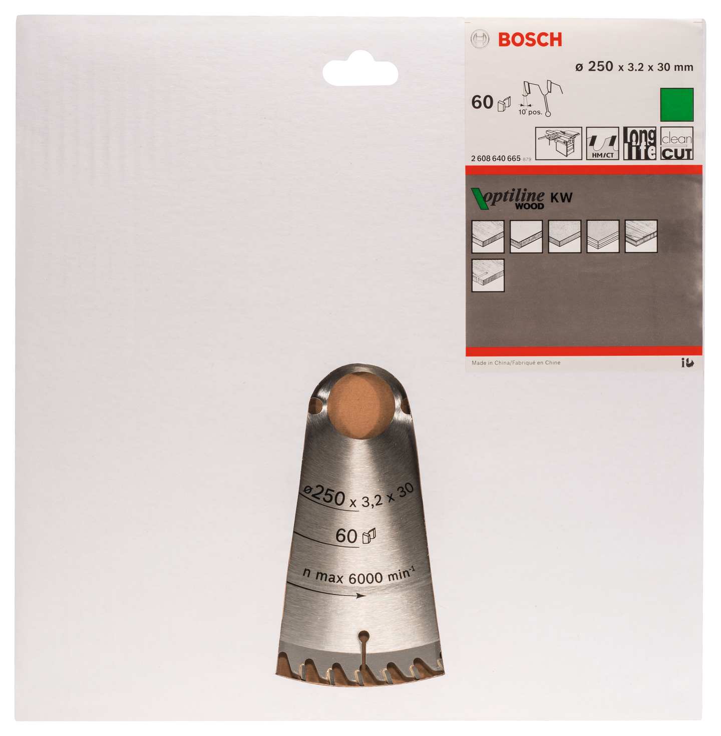 SÅGKLINGA STAT 250X30 60T BORDSCIRKELSÅG